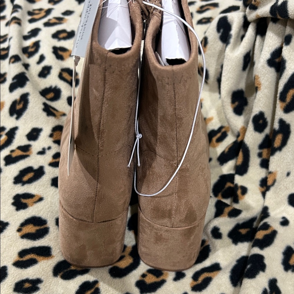 a new day Brown Suede Ankle Booties - Picture 3 of 4